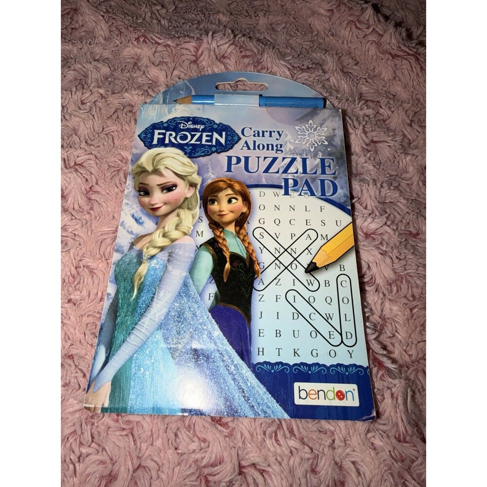 Disney Frozen Carry Along Activity Pad with Pencil Travel Size Fun Entertainment